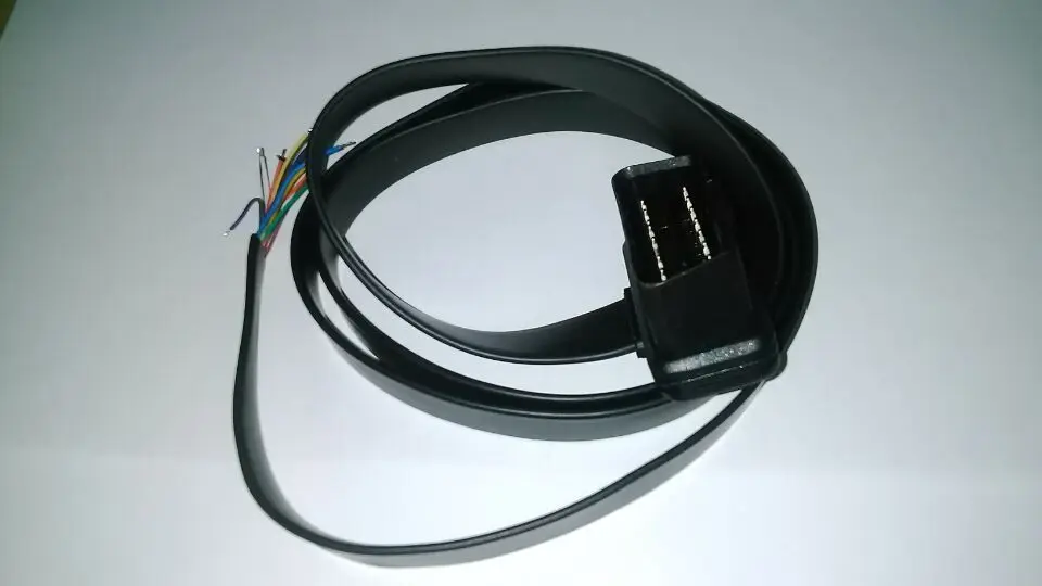 Заводская цена Горячая 1 м OBD2 OBD-II 16 Pin плоский тонкий мужской удлинитель