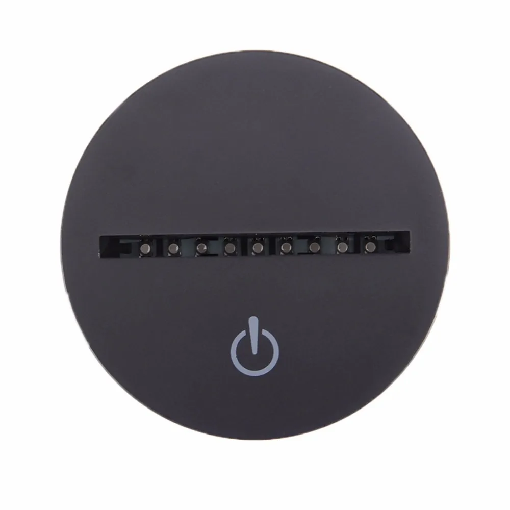 3D светодиодный ночник сенсорный выключатель настольная лампа стороны Уход за