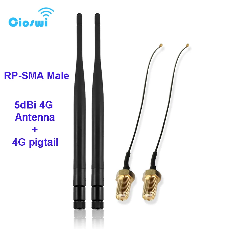 Cioswi антенна Wi Fi армированным пластиком sma 5dBi 7dBi 2 4 ГГц 5 3g 4g аппарат не привязан к