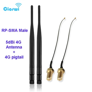 Wi-Fi RP sma 5dBi 7dBi 2,4 ГГц 5 ГГц 3g 4g lte Антенна внешняя omni длинный диапазон SMA ОТРЕЗОК кабеля для беспроводного роутера