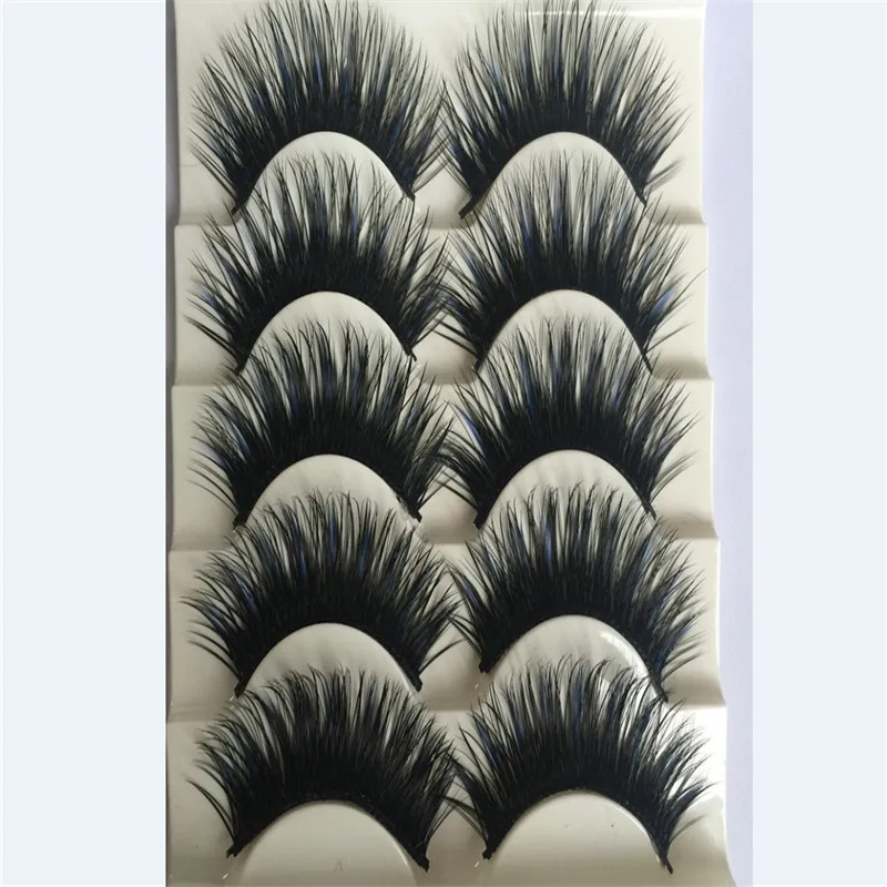 3D ресницы натуральные толстые накладные для наращивания макияжа черная модная