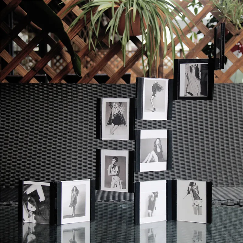Настольные фоторамки набор 3D DIY прозрачный настенный коллаж фоторамка легко собрать и съемный коллаж фоторамка набор