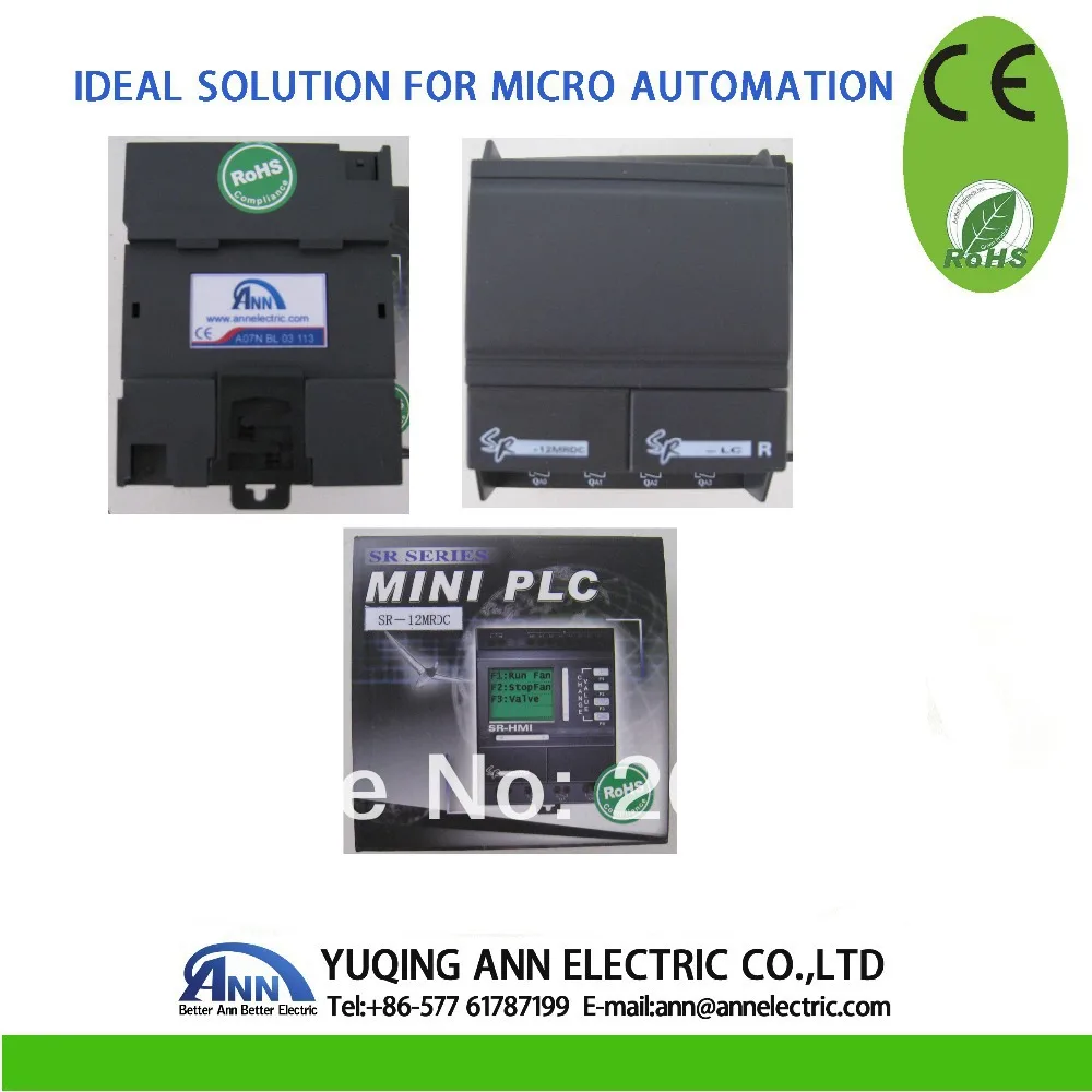 PLC панели SR 12MTDC с HMI 12 24VDC 8 баллов) вход постоянного тока (с 6 точечный аналоговый) 4
