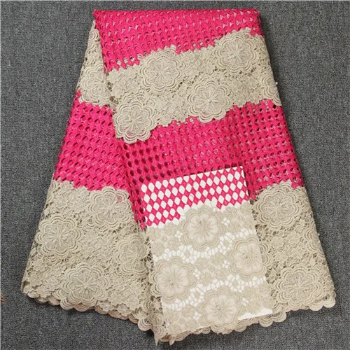 Free Shipping African swiss voile lace high quality.White color Fabric 5 Yards 100% Cotton Water soluble Lace green | Дом и сад