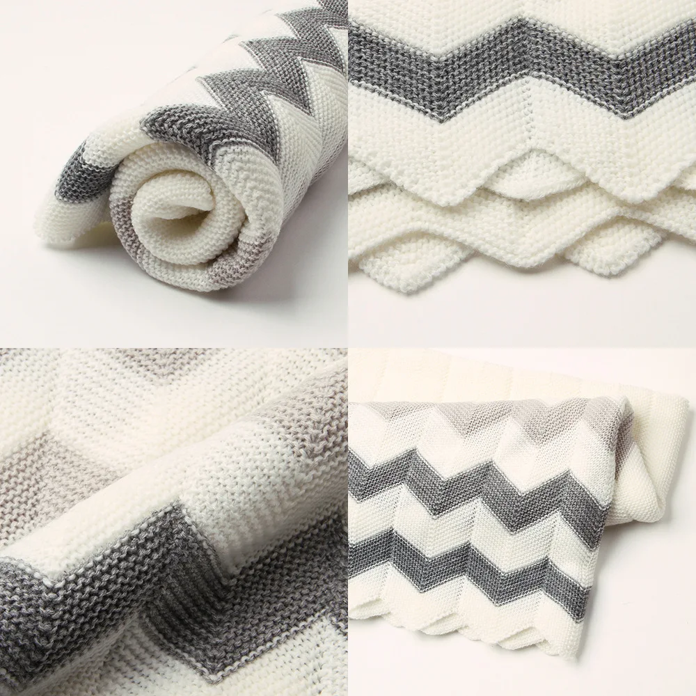 

102*76cm Baby Knitted Blanket Woolen Newborn Blankets Super Soft Wrap Infant Swaddle Kids Inbakeren Stuff Toddler Bedding Quilt