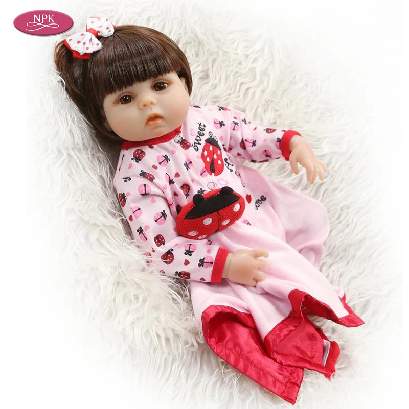 NPK Реалистичная девочка Reborn Baby Doll игрушка для ванны полностью силиконовая