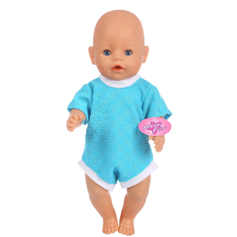 Happy Elfin Лидер продаж 18 дюйм(ов) ов) Baby New Born 43 см Кукла одежда мальчик костюм куклы