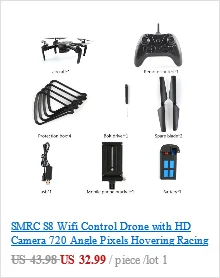 Мини 2,4G Дрон FPV Wifi микро Квадрокоптер с 0.3MP камерой складной рычаг Безголовый режим RC Квадрокоптер высота удерживающий вертолет