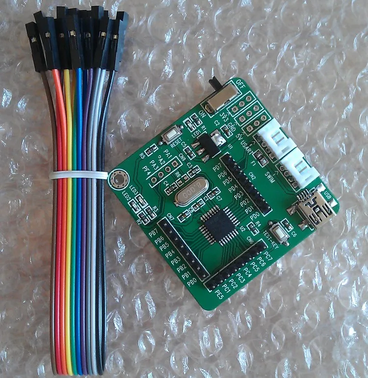 

STM8S105K4T6C minimum system microcontroller STM8L STM8S with safety tube leads to all IO