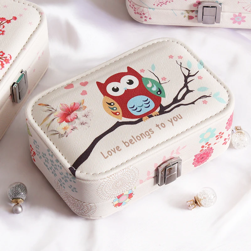 Новинка 2017 миниатюрная портативная шкатулка для ювелирных изделий органайзер