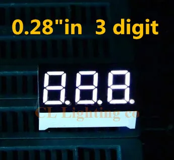 Цифровая трубка Nixie 3 бит 0 28 дюйма светодиодная белая лампа 7 сегментный дисплей