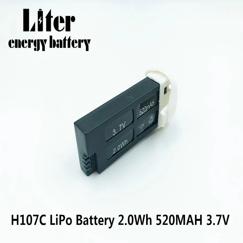 520mAh 3 7 V Оригинал Hubsan X4 Cam Plus H107C LiPo батарея 2.0Wh RC Квадрокоптер Дрон|Перезаряжаемые