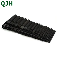 20 size pick leather craft tools set hollow puncher belt punch 1 0mm 18mm gasket belt round punching