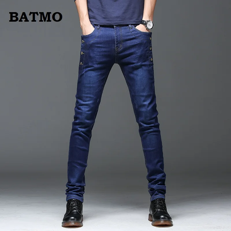 Batmo 2021 Новое поступление джинсы мужская мода Эластичность мужские высокого