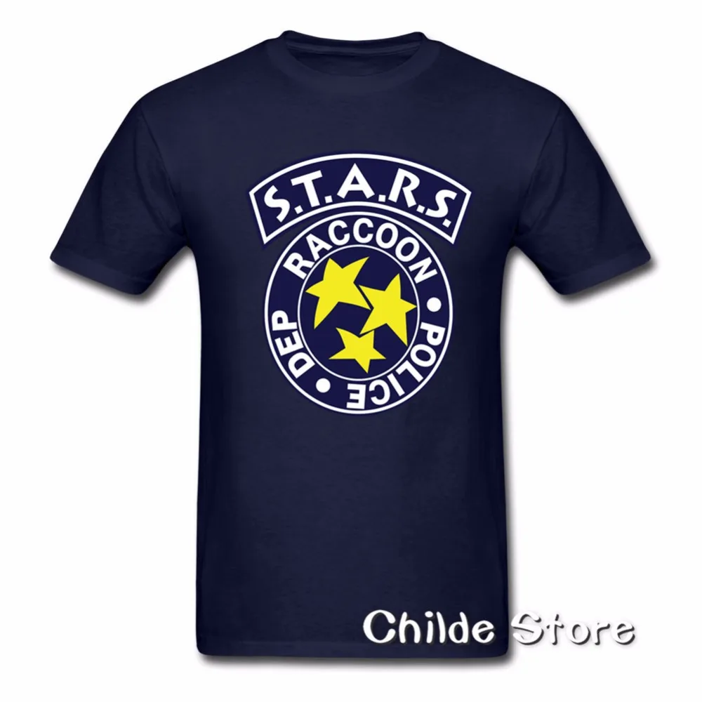 Футболки с логотипом herent Evil S.T.A.R.S Leon RPD хлопковые мужские повседневные футболки