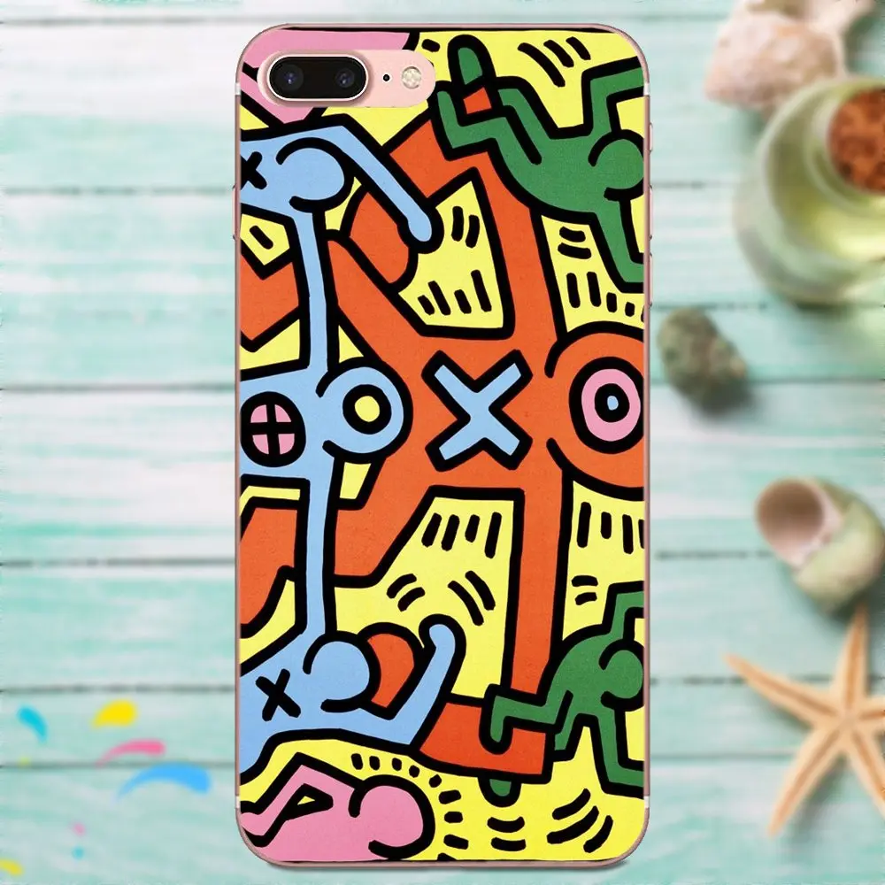 TPU Новое поступление Забавный Кит Харинг работает для LG G4 G5 G6 K4 K7 K8 K10 2017 V10 V20 V30 Stylus