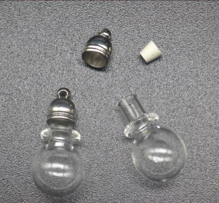 

300pcss/lot 22x10mm ball shape glass vial pendant glass pendant wishing glass bottle locket necklace pendant name on rice bottle