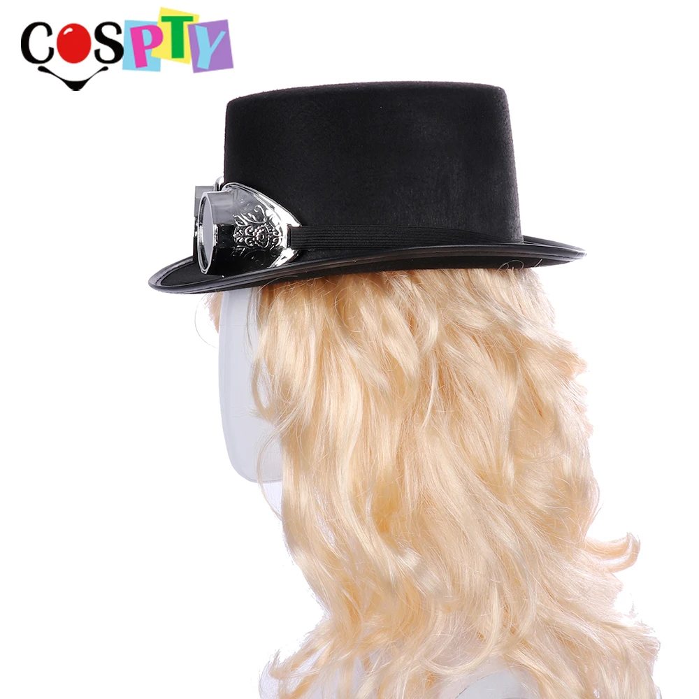 Cospty винтажные черные шапки в стиле панк с очками карнавальный костюм аксессуары