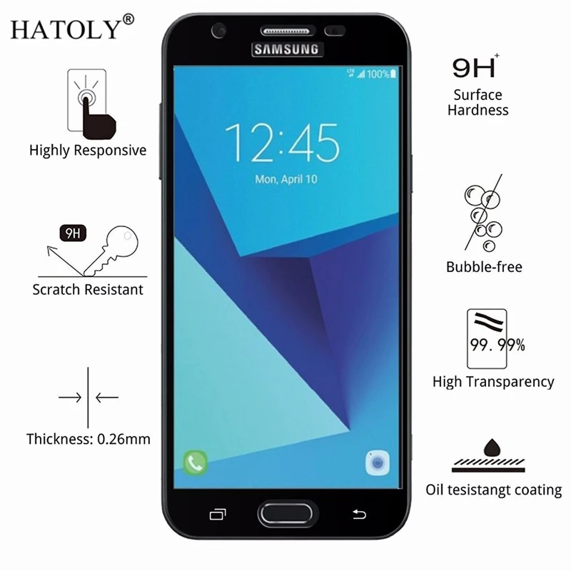 Для закаленного стекла Samsung Galaxy Grand Prime стекло полное покрытие Защитная пленка для