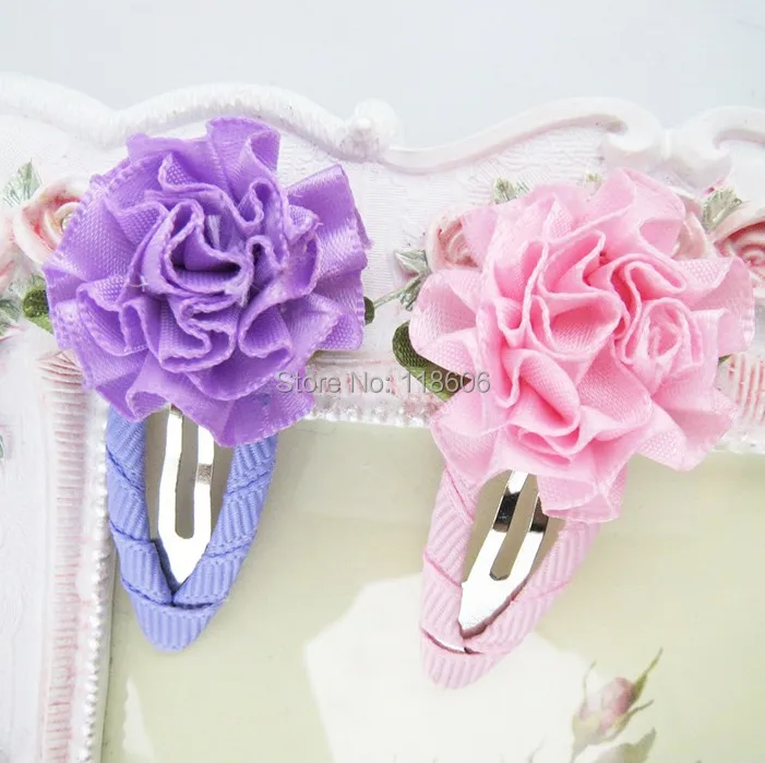 100 шт. банты розовые красные желтые фиолетовые синие гвоздики на клипсе