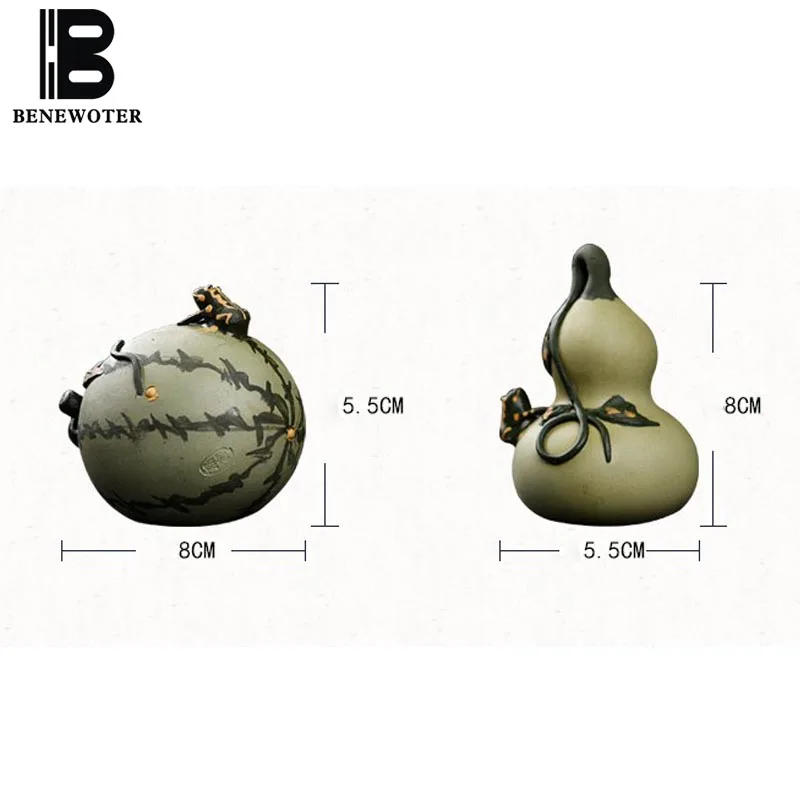 Керамическая Исин арбуз тыква (можно распылить водой) статуэтка ремесла чайный