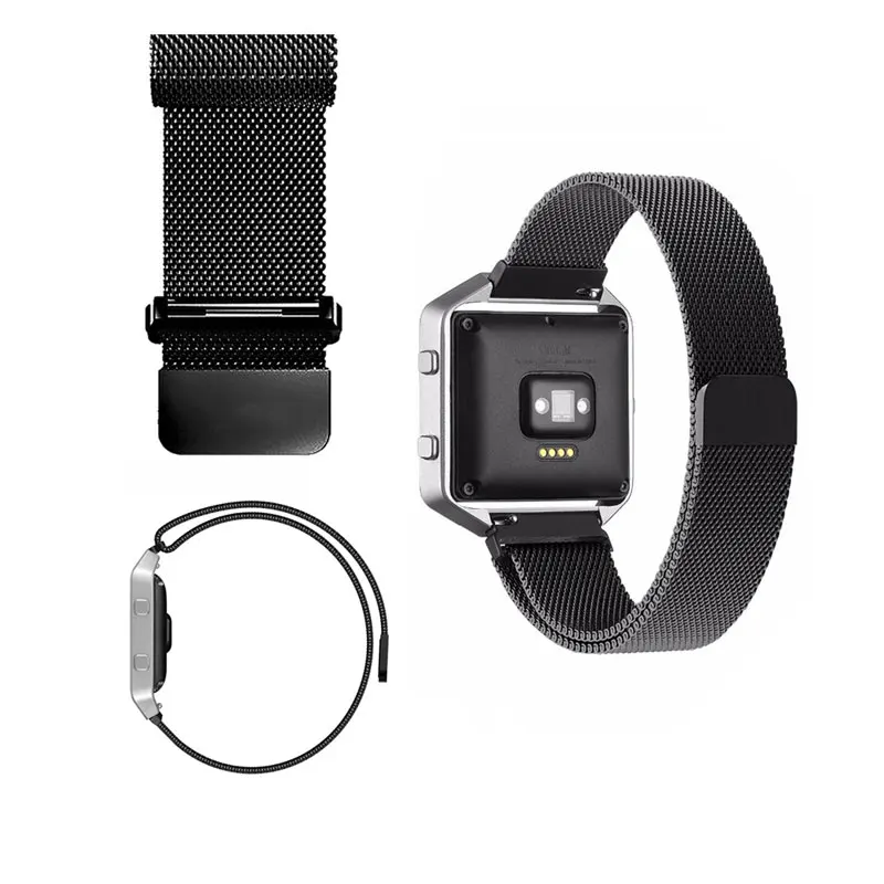 Ремешок для часов Fitbit Blaze 23 мм модный серебристый черный золотой розово ремешок