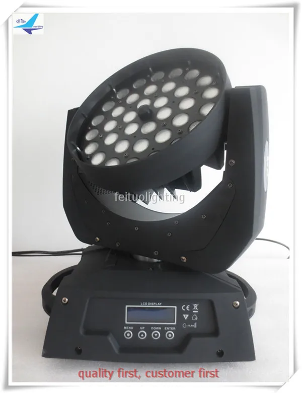 Светодиодная лампа с движущейся головкой A китайская высокоскоростная 36x10 Вт rgbw 4