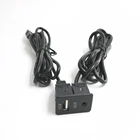 Монтажная панель для автомобиля, лодки, USB-порта 150 мм с разъемом AUX, USB-свинцовый Удлинительный кабель жила, 3,5 см