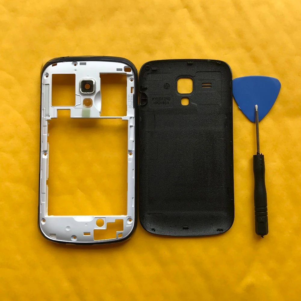 Original New Housing Middle Frame With Rear Battery Cover Back Door Panel For Samsung Galaxy Trend Duos S7562 7562 Case | Мобильные
