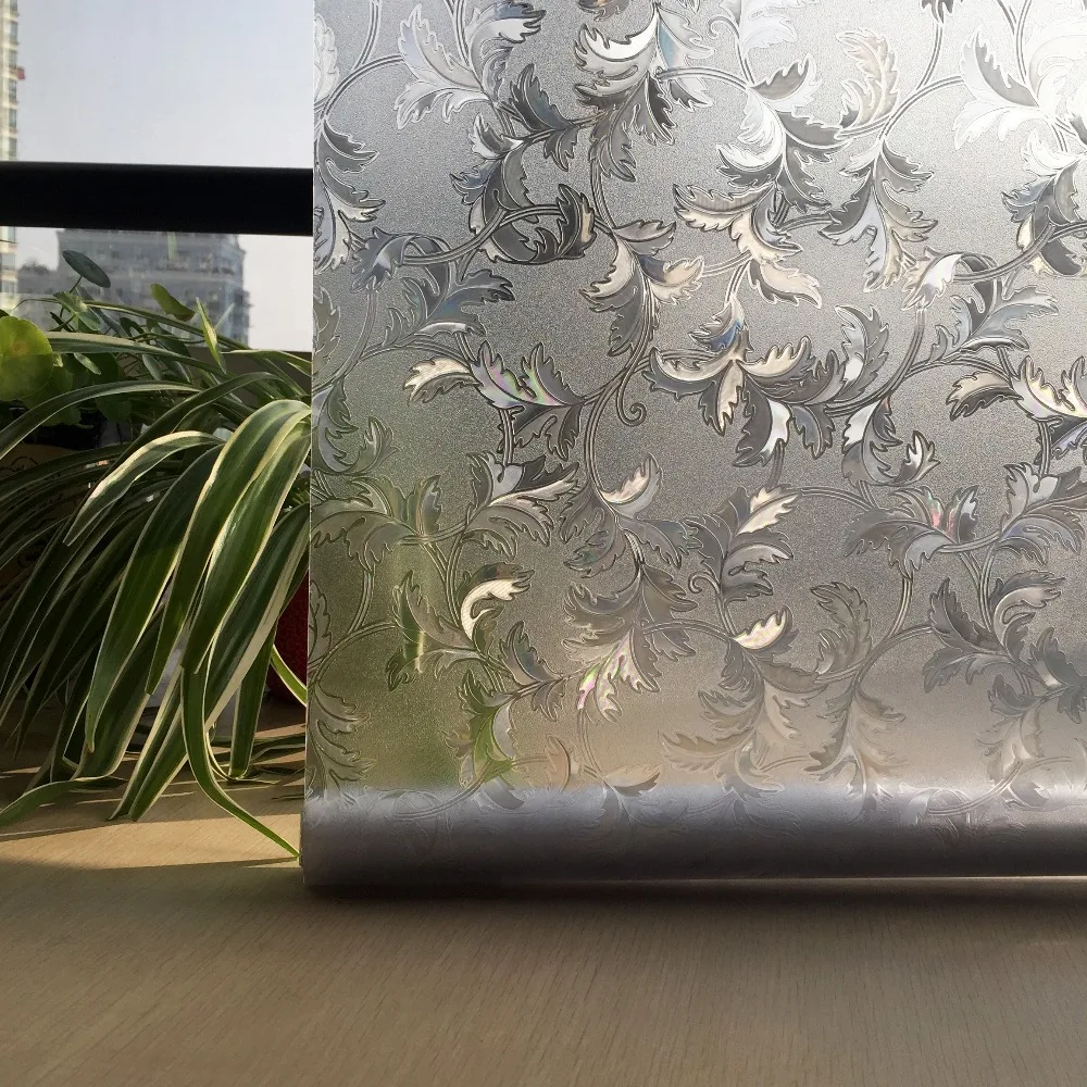 CottonColors Window Films без Клея Статические 3D Декоративные Конфиденциальности ПВХ