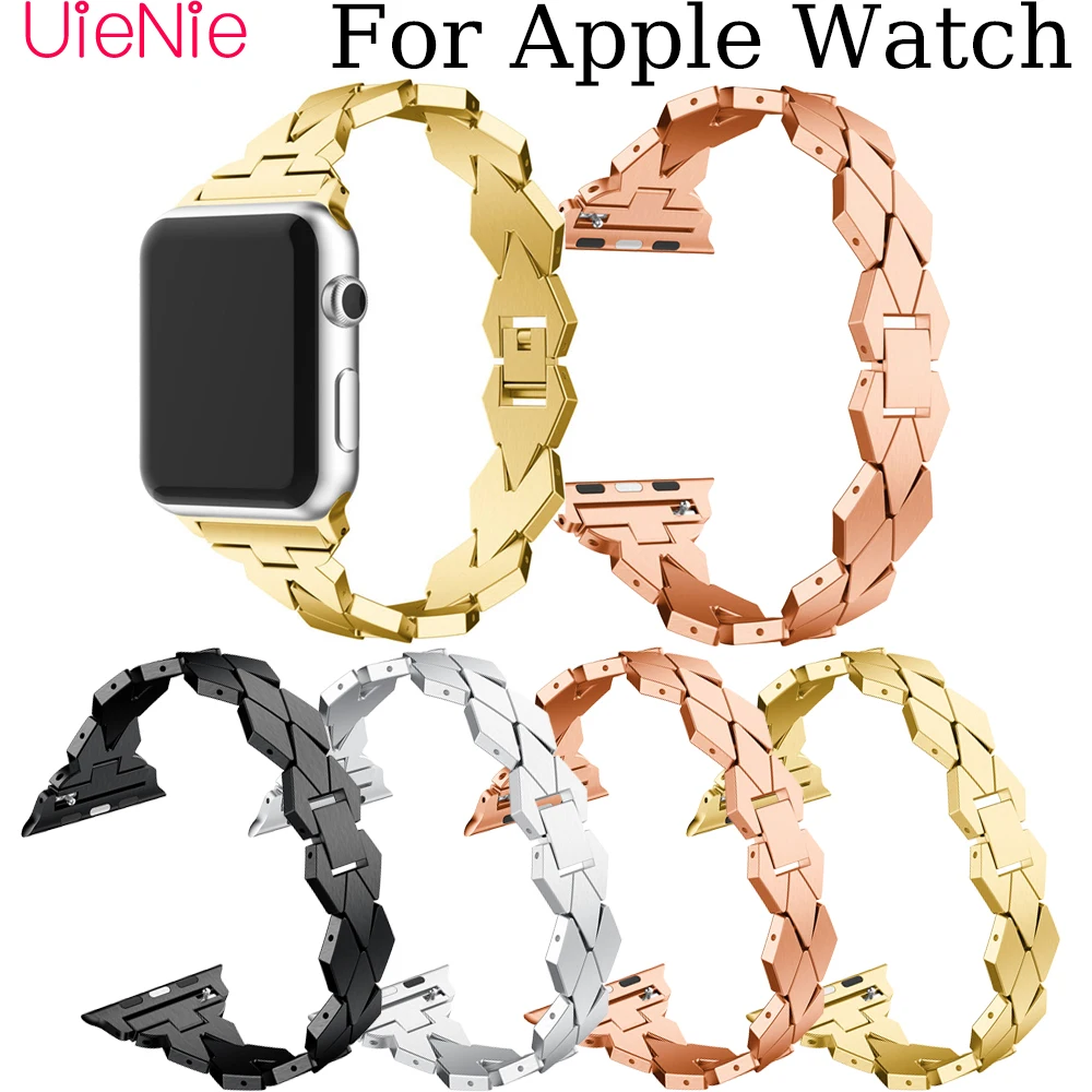 Уникальная форма стальной полосы для Apple Watch 40 мм 44 38 42 Frontier Смарт часы watch серии 4 3 2