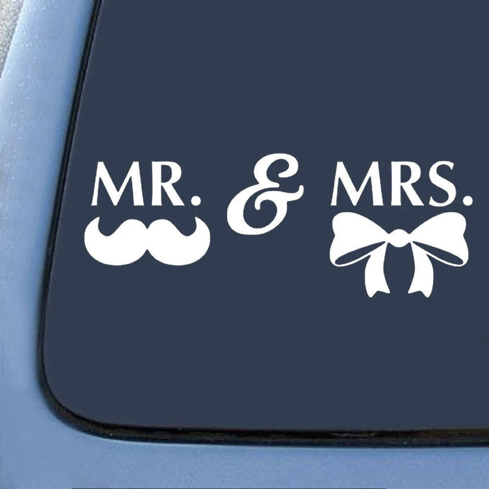 30x12 см свадебные наклейки Mr & Mrs наклейка свадебный автомобиль войско Патриот