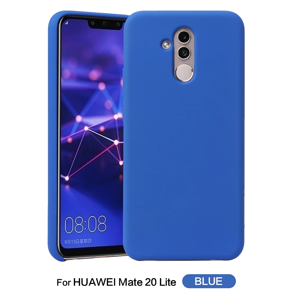 Chyi чехол для huawei mate 20 lite Официальный жидкий силиконовый раскладной Мягкий ТПУ без