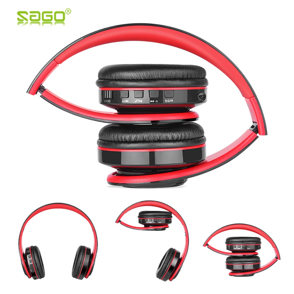 Bluetooth наушники Sago B3 с шумоподавлением беспроводные стерео складные спортивные