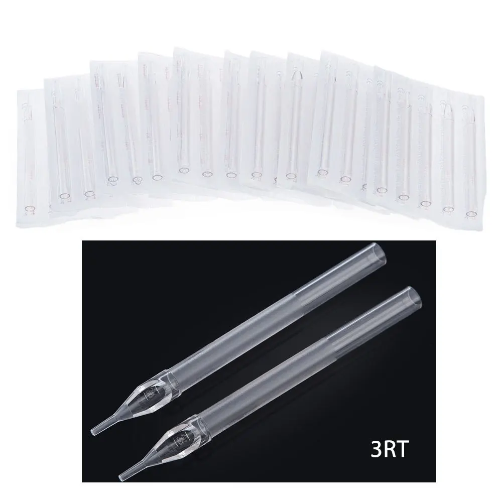 Хорошие продажи 50 шт одноразовые иглы рот тату наконечник Комплект Большая