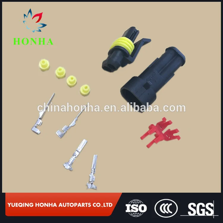 500 шт./лот DJ7021-1.5-11/21 282080-1 Tyco 2 Pin Superseal жгут проводов мужские и женские герметичные