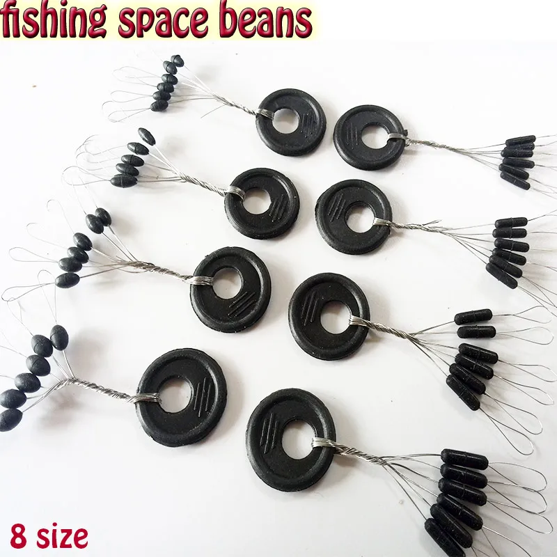 

600pcs/lot fishing space beans accessories pesca tackle size SS/S/M/L fishing box tools olive and cylindrical