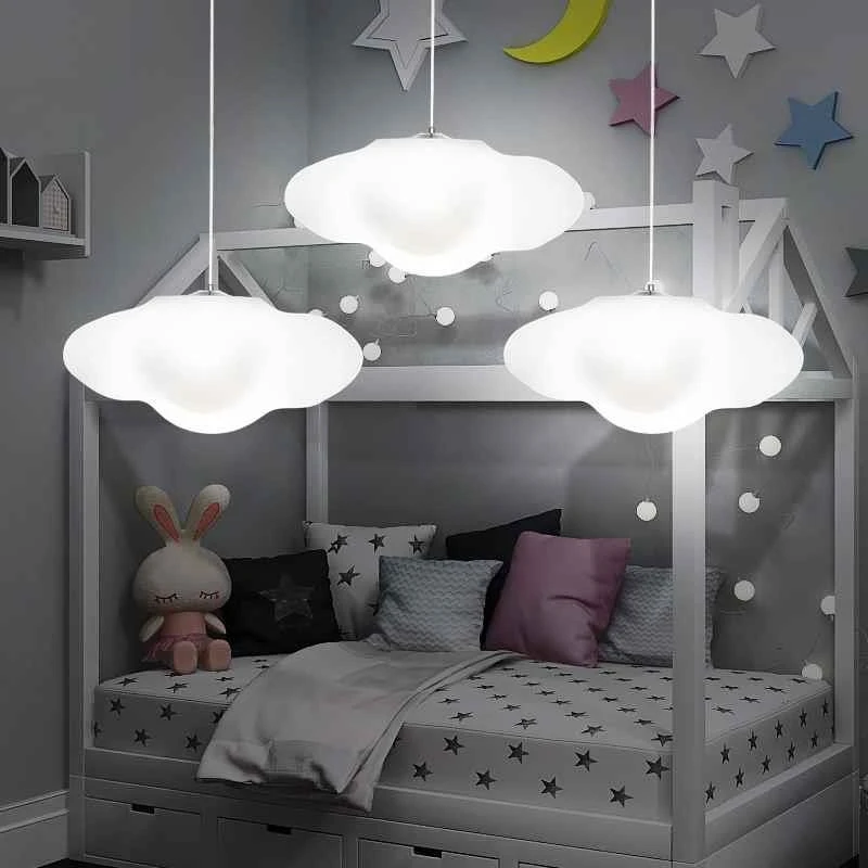 Новинка 2023 креативная светодиодная люстра в форме облака лампа для детского сада