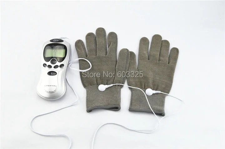 Hand Pain Relief Massager Therapy Massage Electric Digital With Fiber Electrode Gloves | Красота и здоровье
