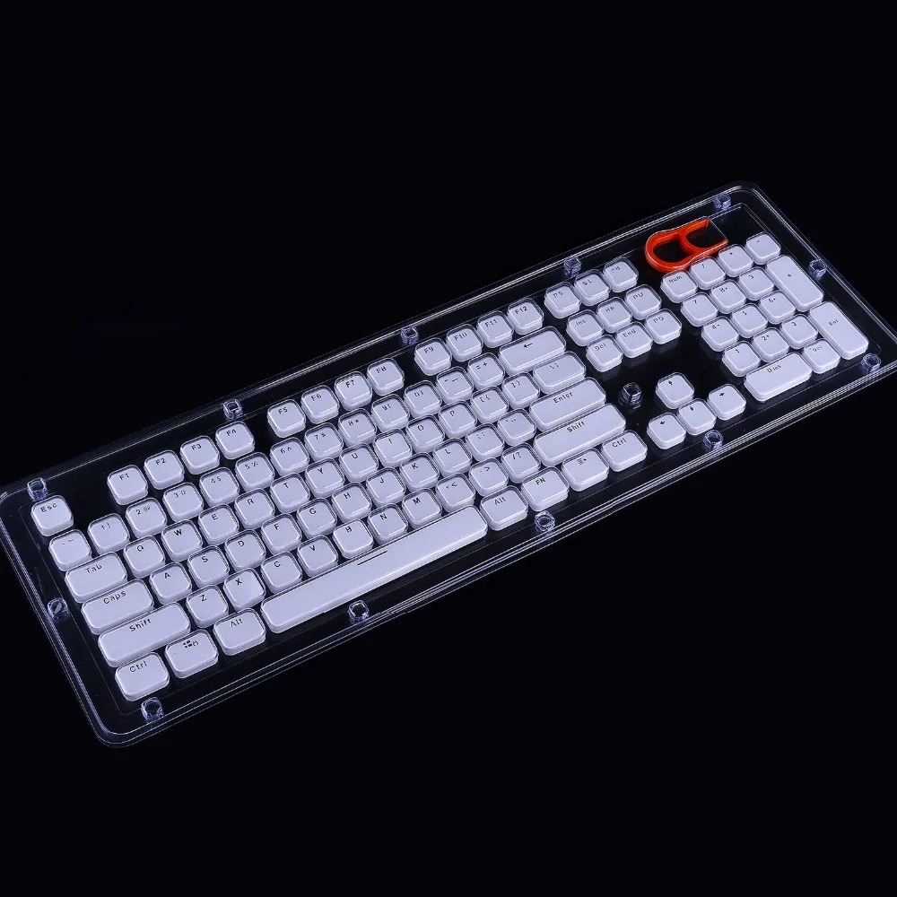 Низкий профиль Keycap Набор для Cherry MX с подсветкой механическая клавиатура Crystal Edge дизайн с ключом съемник инструмент для удаления