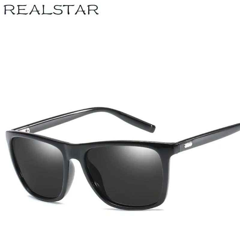 REALSTAR 2018 поляризованных солнцезащитных очков Для мужчин модный бренд Винтаж