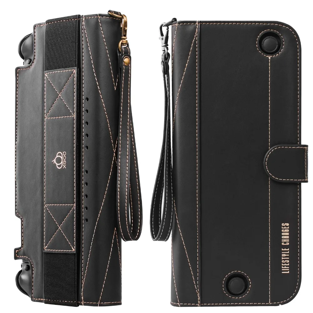 Кожаный чехол с откидной крышкой NS защитный кошелек для Nintendo Switch геймпад 10