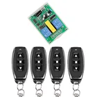 Беспроводной пульт дистанционного управления переменного тока 220 В RF 2CH 1 * приемник + 2 * передатчик для трубчатого мотора для гаражной двери экран для проекции