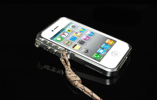 Металлический Чехол-бампер для iphone 5s, 5, se, 5C, 4, 4S, M2, 4-й Дизайн, премиум класса, авиационный алюминиевый бампер, чехол для телефона - Цвет: Серебристый