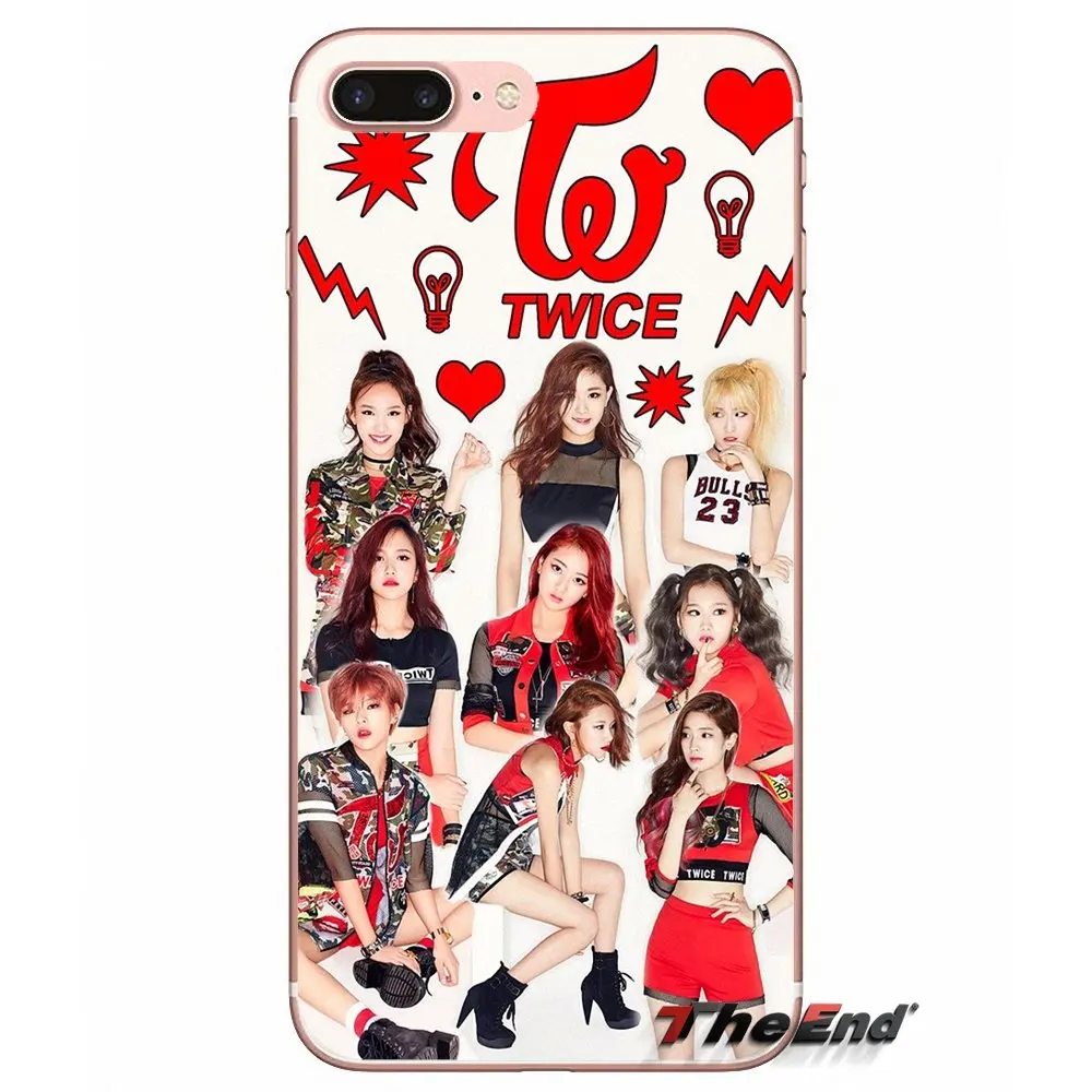 Чехол для мобильного телефона Samsung Galaxy S2 S3 S4 S5 MINI S6 S7 edge S8 S9 Plus Note 2 3 4 5 8 Coque Fundas TWICE Kpop