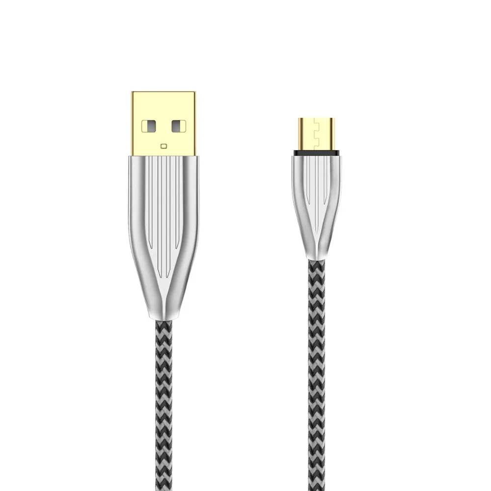 ORICO 2.1A Плетеный чемодан из нейлона стиль серии Android USB Type A к Micro 1 м кабель для