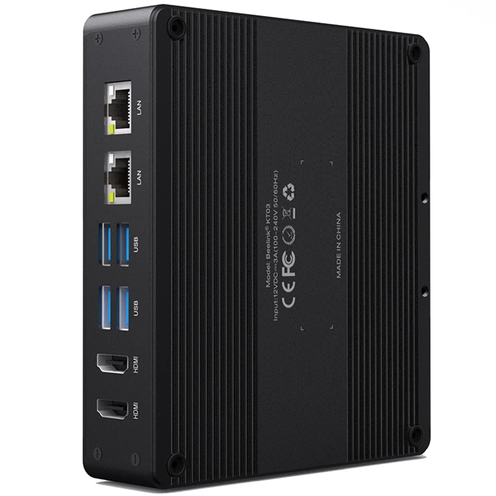 Beelink KT03 TV Box Mini PC 4GB+64GB Client Computer Intel Apollo J3455 Quad Core Support Linux Expansion 4 XUSB 2 XHDMI | Электроника