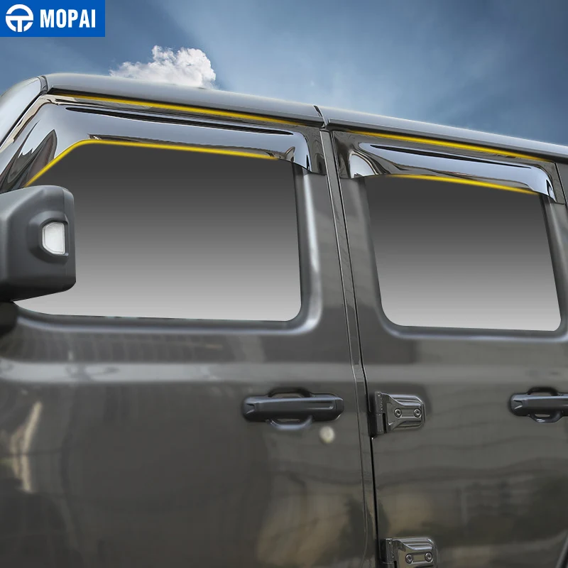MOPAI, автомобильные козырьки для окон Jeep Wrangler JL, автомобильные солнцезащитные козырьки для окон, защита от дождя, защита от солнца, защита, автомобильные аксессуары