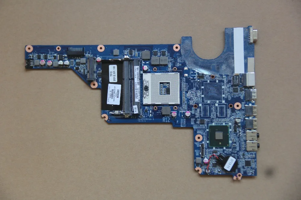 636370 001 материнская плата для ноутбука HP G4 G6 R12 DA0R12MB6E1 HM55 DDR3 полностью