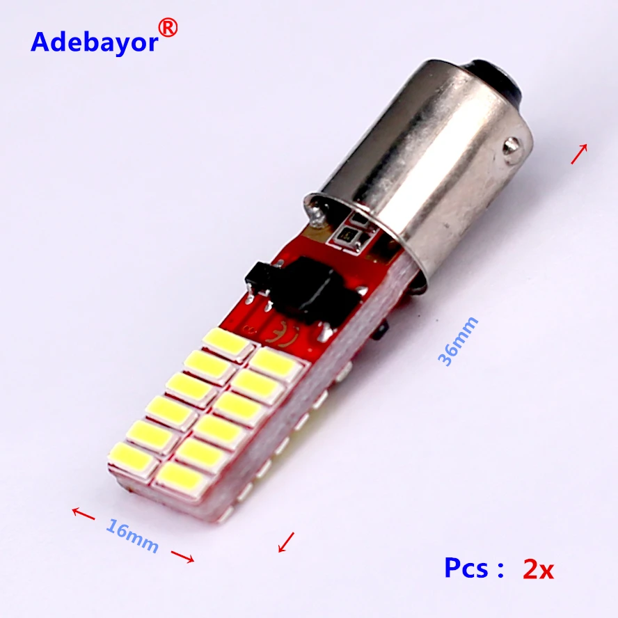 6X авто светодиодный BA9S t4w h6w ba9 t11 саn шина 24 SMD 4014 светильник лампа без ошибок